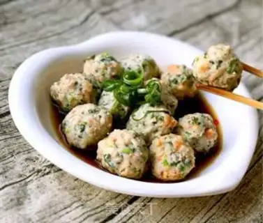 Make Shrimpballs from the sauerkraut step 12