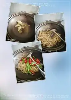 Make A silverfish with peppers step 3