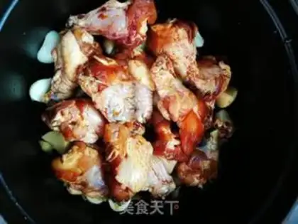 Make A black chicken with no water and garlic step 5