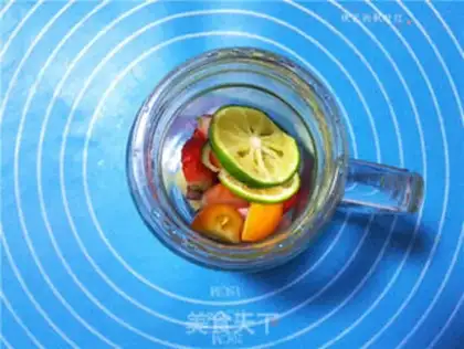 Make Honey fruit tea step 7