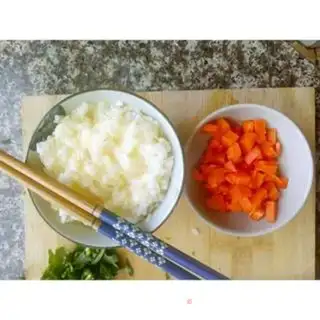 Make Fry pasta step 1