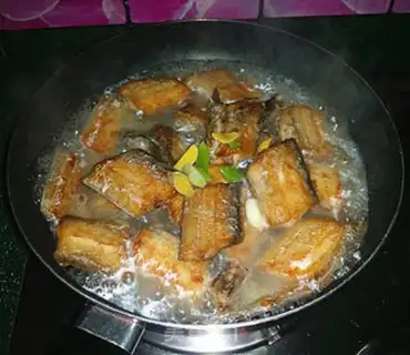 Make Japanese salad sauce and fish step 7