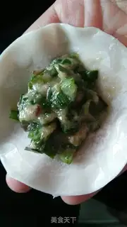 Make Wild pickle pork dumplings step 11