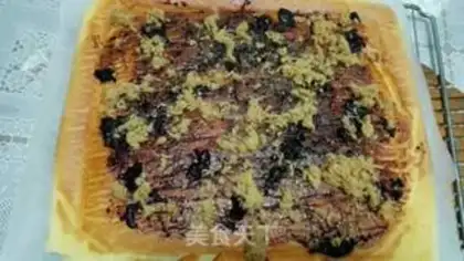 Make Blueberry pine roll step 11