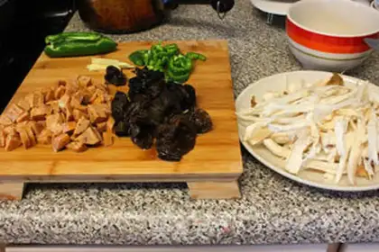 Make Fish apricot mushroom step 0