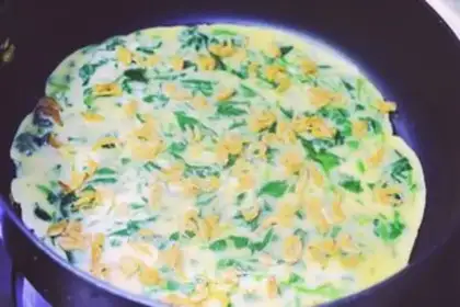 Make Shrimp spinach step 5