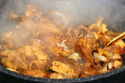 Make A duck of mushroom squid step 6