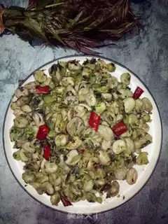Make Scrambled beans step 8