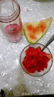 Make Fresh watermelon juice step 1