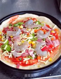 Make Shrimp bacon pizza step 6