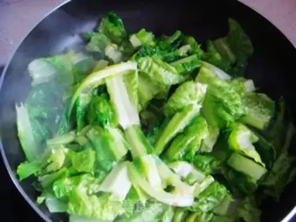 Make Garlic leaves step 5