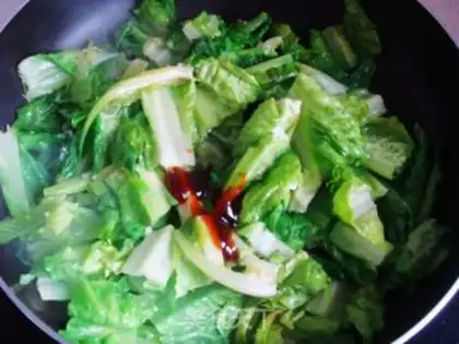 Make Garlic leaves step 6