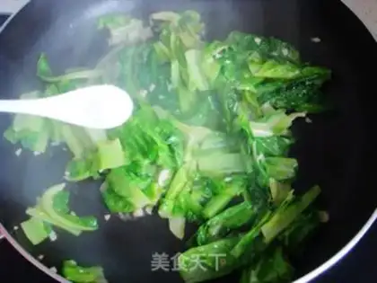 Make Garlic leaves step 7