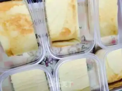 Make Net red bean cake box step 18