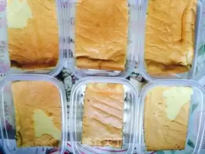 Make Net red bean cake box step 20