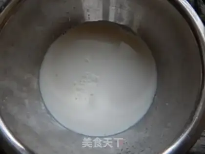 Make Milk pudding step 1