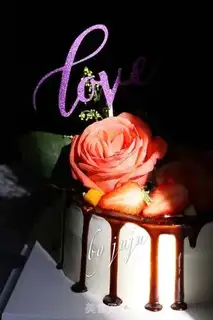 Make Flower cake step 18