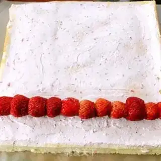 Make Strawberry cream rolls step 18