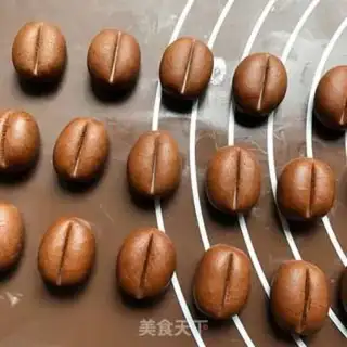 Make Coffee bean cookies step 9