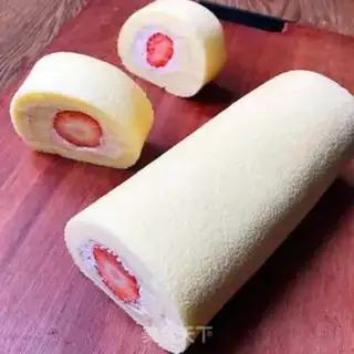 Make Strawberry cream rolls step 22