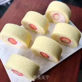 Make Strawberry cream rolls step 23