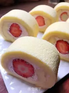 Make Strawberry cream rolls step 25
