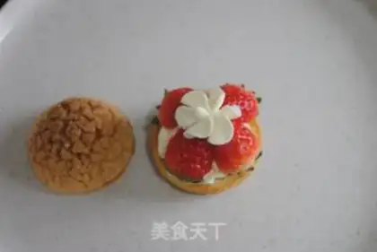 Make Strawberry-skin puff step 13