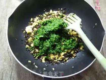 Make Black-mucked celery eggs step 6