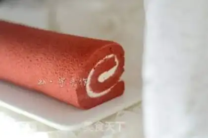 Make Red velvet cake rolls step 26
