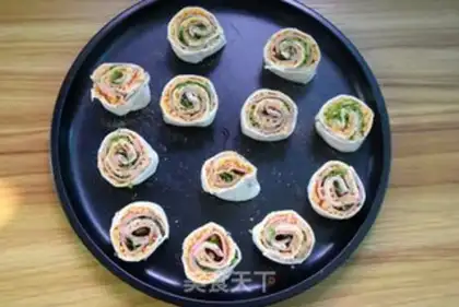 Make Cheese ham roll step 4