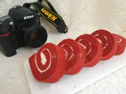 Make Red velvet cake rolls step 29