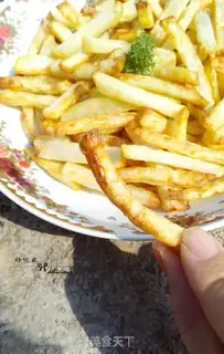 Make Fries with less oil step 8