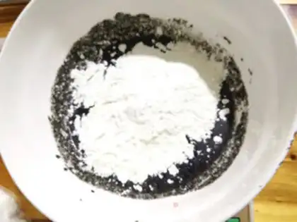 Make Black sesame ball step 4