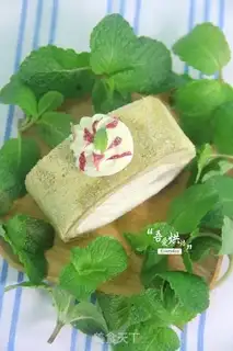 Make Double-colour tea cake rolls step 13