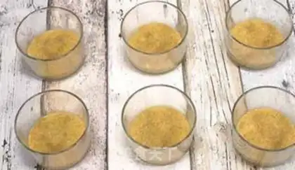 Make Apricot milk cup step 1