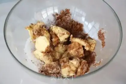 Make Chocolate bean soft cookies step 1