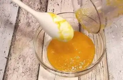 Make Apricot milk cup step 8