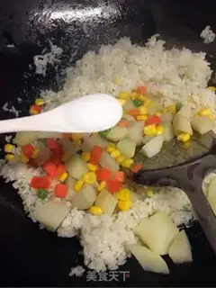 Make Potato rice step 7