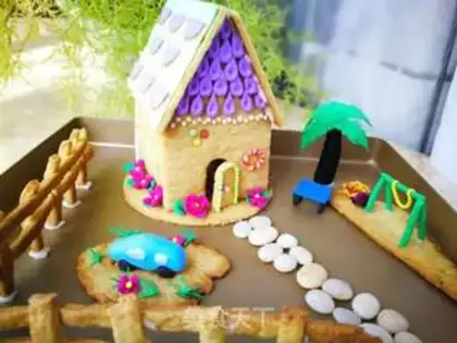 Make Go through the candy cookie house step 15