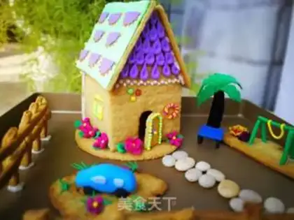 Make Go through the candy cookie house step 16