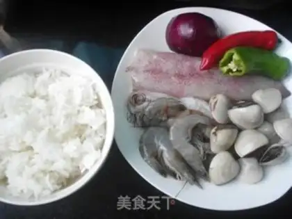 Make Cheese and seafood step 0
