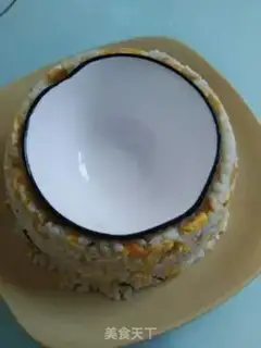 Make Fancy egg fried rice step 3