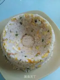 Make Fancy egg fried rice step 4