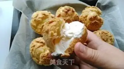 Make Cream cream puff step 13