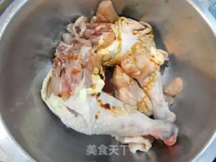 Make Sand tea, roasted chicken legs step 2