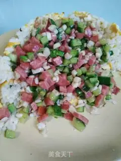 Make Fancy egg fried rice step 6