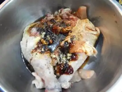 Make Sand tea, roasted chicken legs step 6