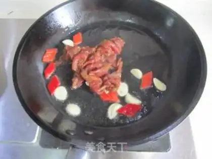 Make Beef fried beans step 6