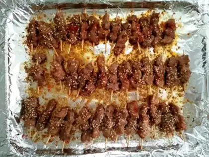 Make Ridiculous toothpick meat step 7