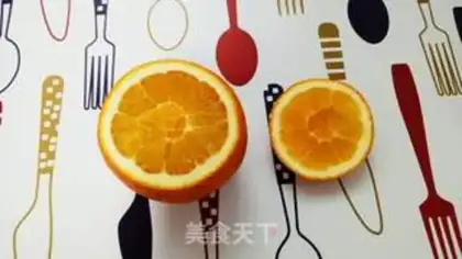Make Orange steamed eggs step 0